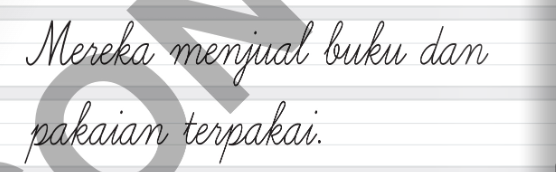 contoh tulisan berangkai